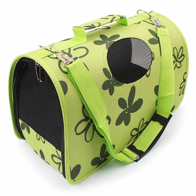 SYDZSW Dog Supplies Small Dog Carrier Puppy Pet Bag for Dogs Cats Beautiful Green Flower Pet Travel Carrier Chihuahua Sling Bag3