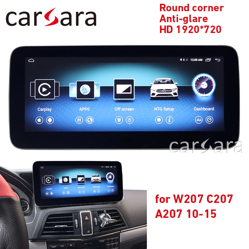 

Multimedia player W207 C207 A207 round corner HD 1920 anti-glare touch screen 10.25" 4G ram monitor GPS Navigation stereo radio