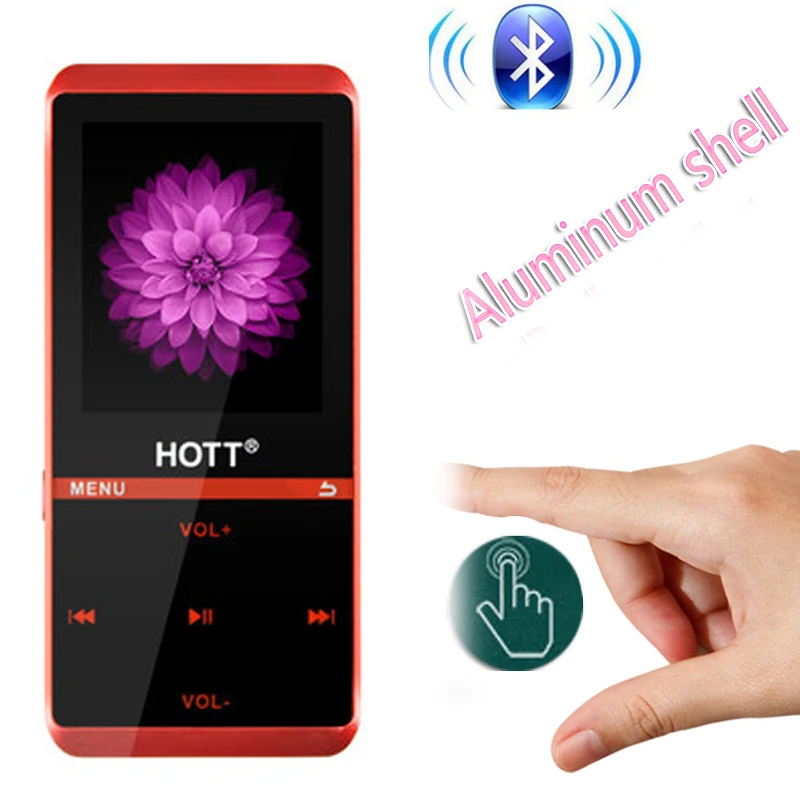 Bluetooth hott HA28 mp3 player Touch Screen Ultra thin Music Player 1.8