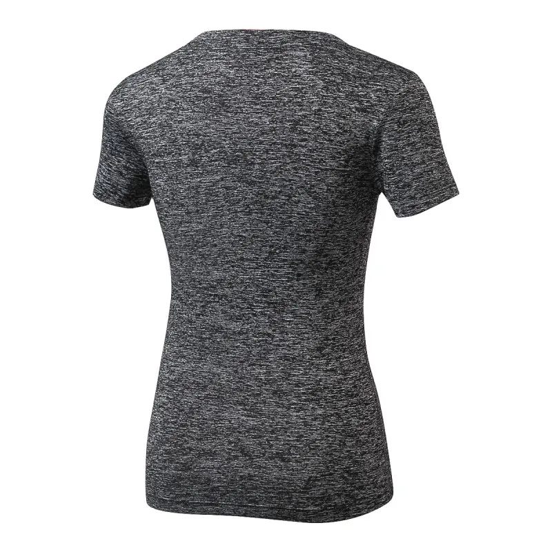 Balight женские летние Компрессионные спортивные беговые футболки с v-образным вырезом эластичные быстросохнущие короткие спортивные обтягивающие топы для йоги и бега
