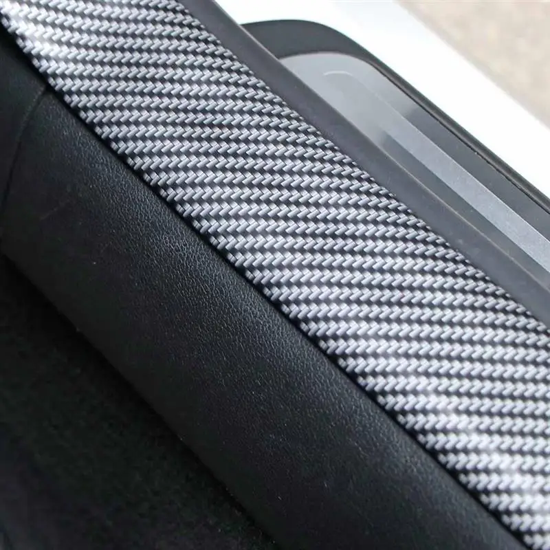 Автомобильная наклейка 5D декоративная накладка из углеволокна порог резиновый протектор автомобильные полоски на двери резиновый уплотнитель прокладка автомобильный порог полосы устойчивый к царапинам