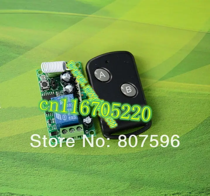Код обучения DC12V 10A 1CH RF Беспроводная система дистанционного управления