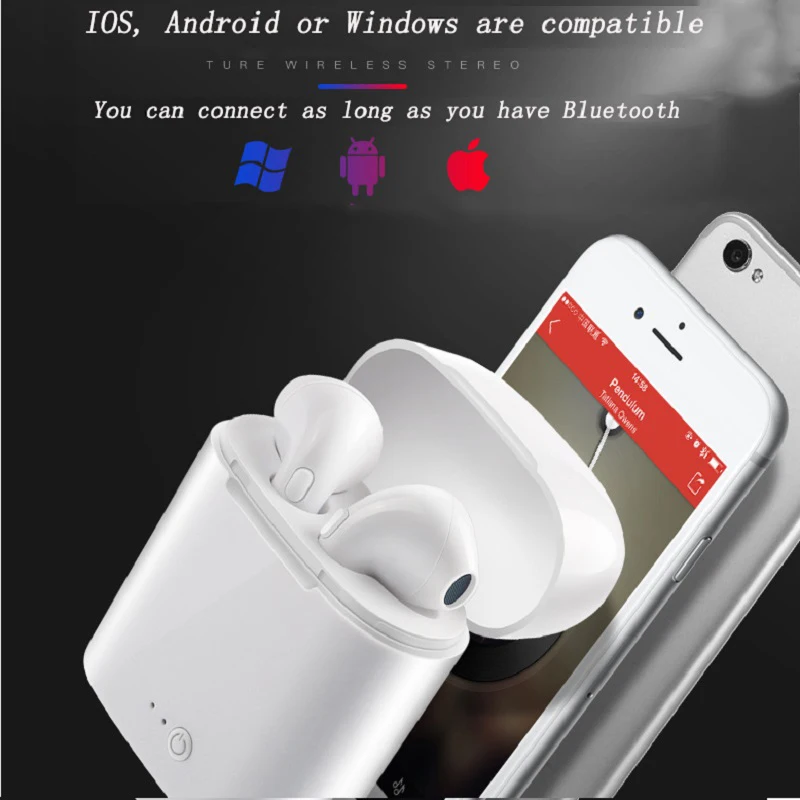 Белые Bluetooth наушники с микрофоном для Xiaomi, беспроводные стерео наушники-вкладыши, Bluetooth гарнитура PK i10s tws