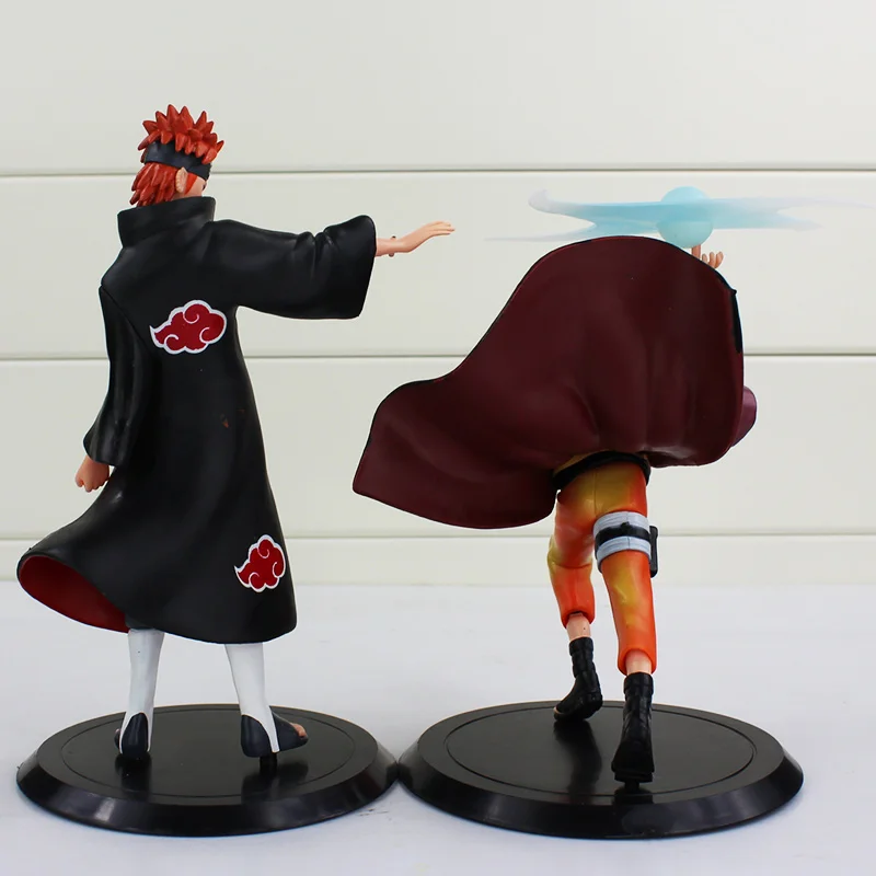Аниме Наруто Yahiko + Uzumaki Naruto экшн фигурки из ПВХ 2 шт./лот бесплатная доставка 16 18
