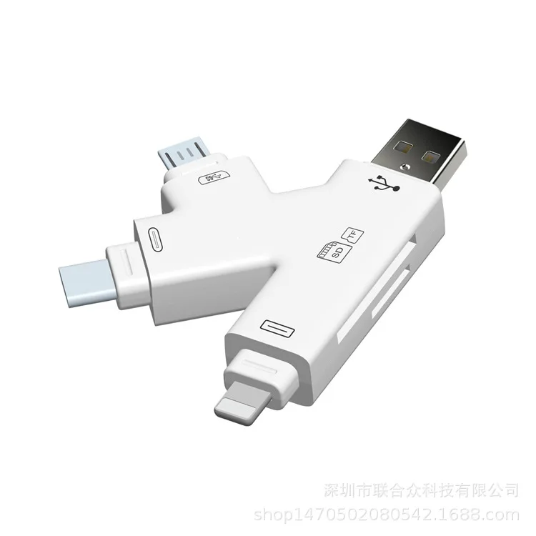 Мульти в 1 SD кард-ридер USB 3,0 Тип C кард-ридер для Android Xiaomi Настольный ПК OTG type-c для Micro USB OTG