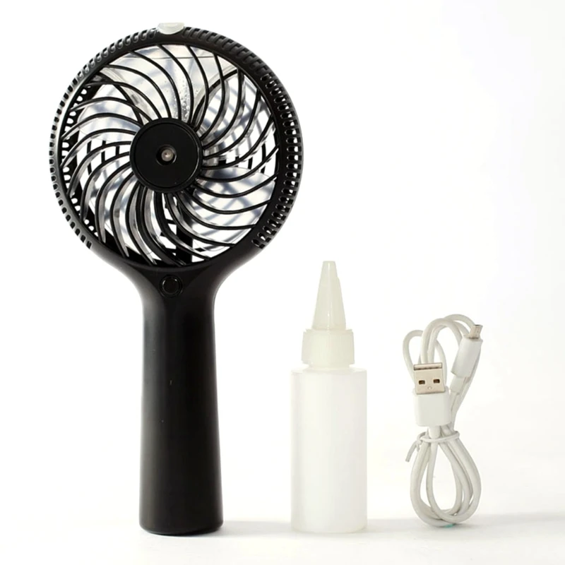 

Portable Handheld Humidifier Misting Fan Spray Mini USB Air Cooler Rechargeable