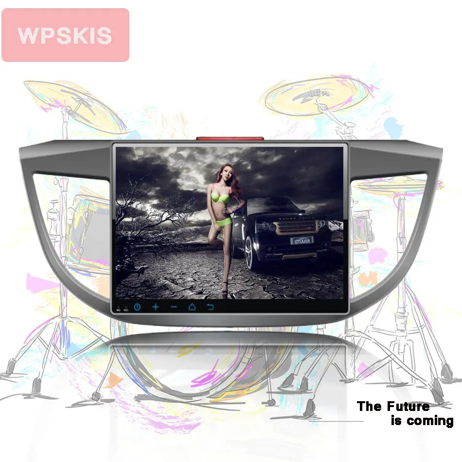 Excellent 10.2 inch Octa Core Android 9.0 Car DVD Player Navigation GPS Fit Honda CRV 2012 2013 2014 2015 16 TV 4G Radio Stereo Head Unit 1