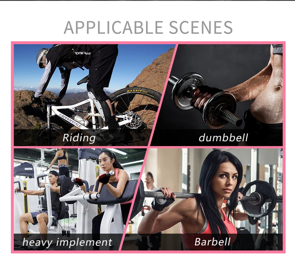 2018 New Enhanced edition Fitness Gym workout gloves weight lifting gloves body building gloves Cycling gloves for women