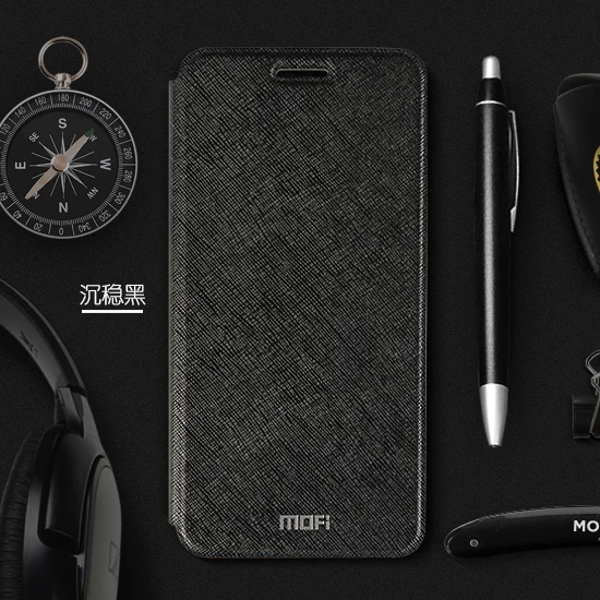 Тонкий флип чехол Mofi для Xiaomi Redmi 5A из искусственной кожи + ТПУ силиконовый