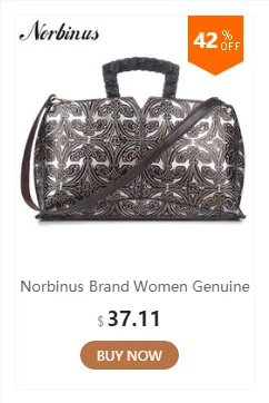 Norbinus Женская винтажная сумка ручной работы из натуральной кожи Женская Ретро сумка через плечо коровья кожа ручная печать женская сумка