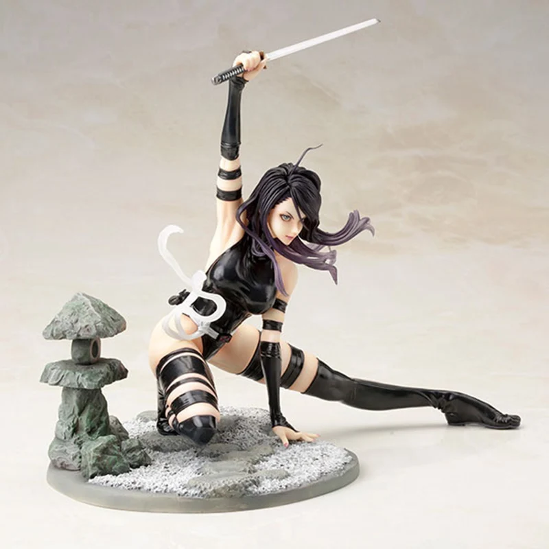 X-Men Super Hero Psylocke Fighting Ninja Version Psylocke PVC Action Figure Toy Brinquedos  (3)