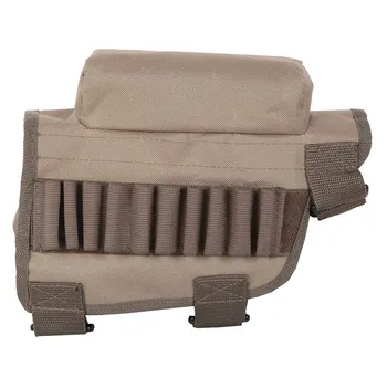 

Top Quality Tactical Buttstock Cheek Comfortable Resto con Munizioni Carrier Cassa Del Shotgun Shell Pouch Holder Ammunition Bag