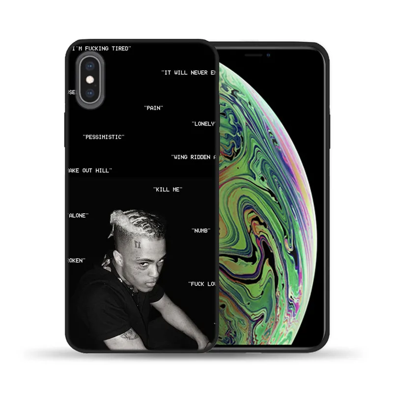 Rap Singer Lil Peep Xxxtentacion Мягкий чехол из ТПУ для iPhone 11 Pro Max X XS XR XS MAX 7 8 6S 6plus 5 5S SE силиконовый чехол s - Цвет: 7