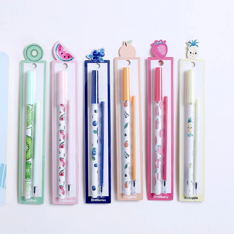 

Coloffice Creative Stationery gel pen set with Bookmark Neutral pen Student Korea Small Cute Multifunction 0.5mm Black pen gifts