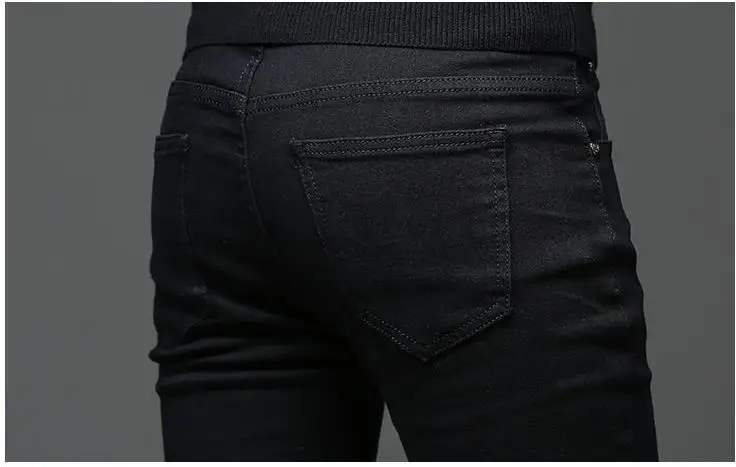 Batmo, Новое поступление, высокое качество, повседневные тонкие эластичные черные джинсы для мужчин, мужские узкие брюки, обтягивающие джинсы для мужчин 2108