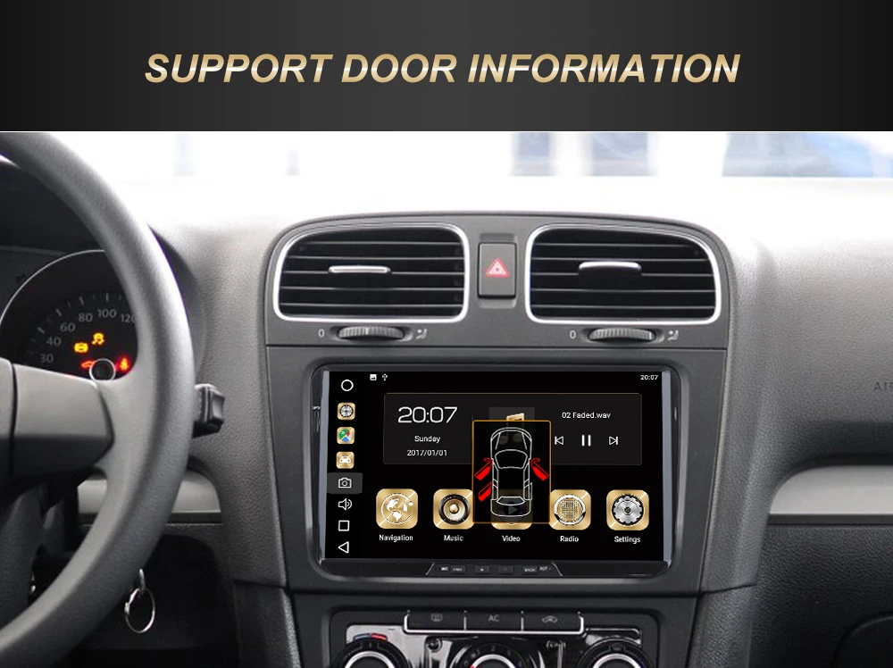Dasaita " дисплей Android 9,0 автомобильный 1 Din gps радио плеер для Seat Leon Alhambra Altea Toledo со встроенным gps Bluetooth DAB
