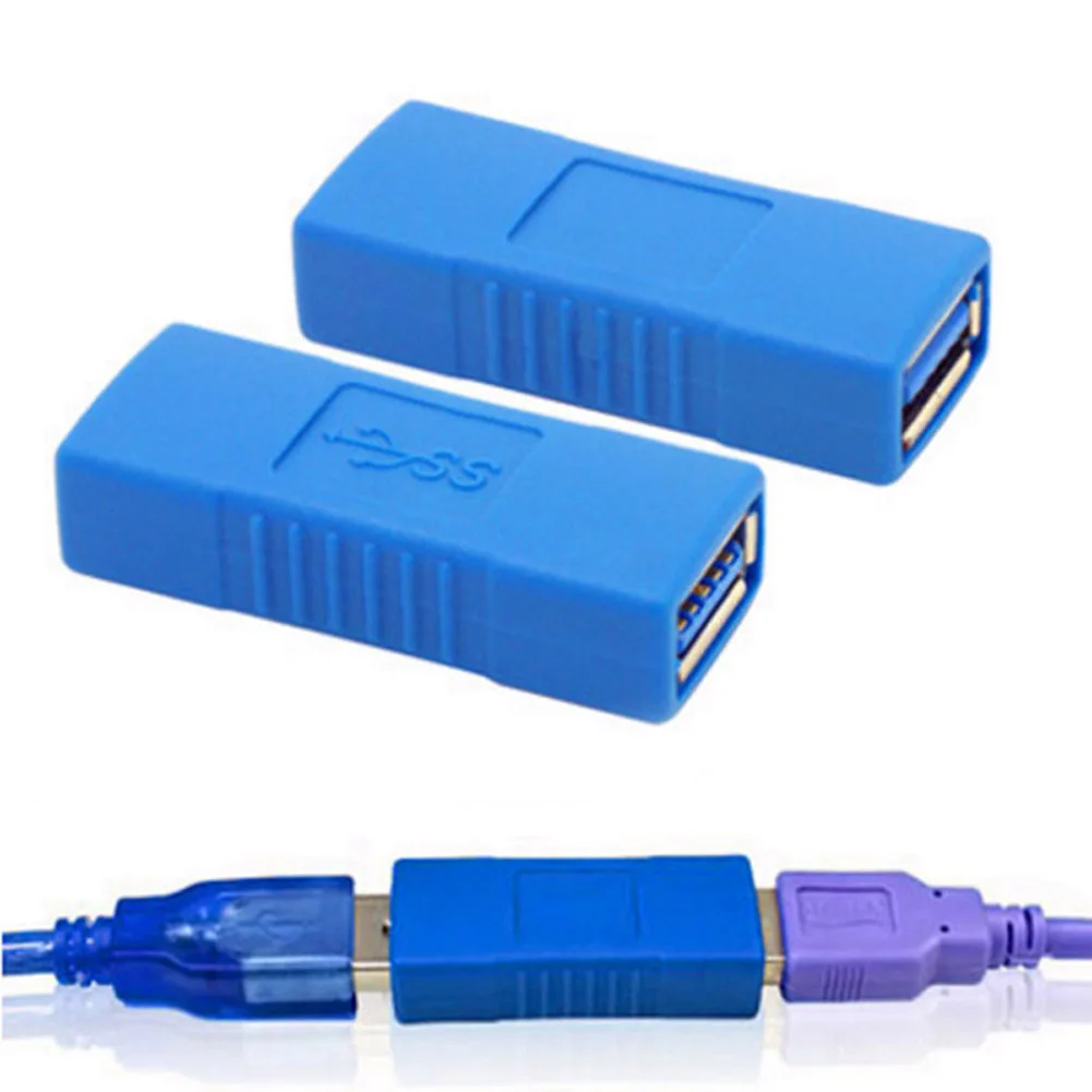

2Pcs USB 3.0 Type A Female To Female Adapter Coupler Gender Changer Connectors 8 @88 DJA99