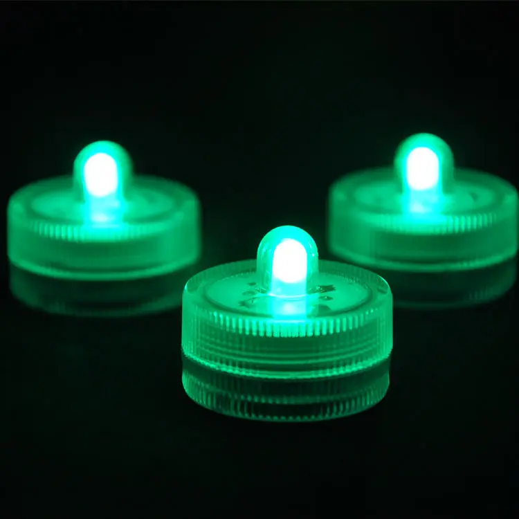 

120pcs/Lot Battery Operated Slow Color Changing RGB Submersible LED Tea Light for Wedding Party Events Decoration