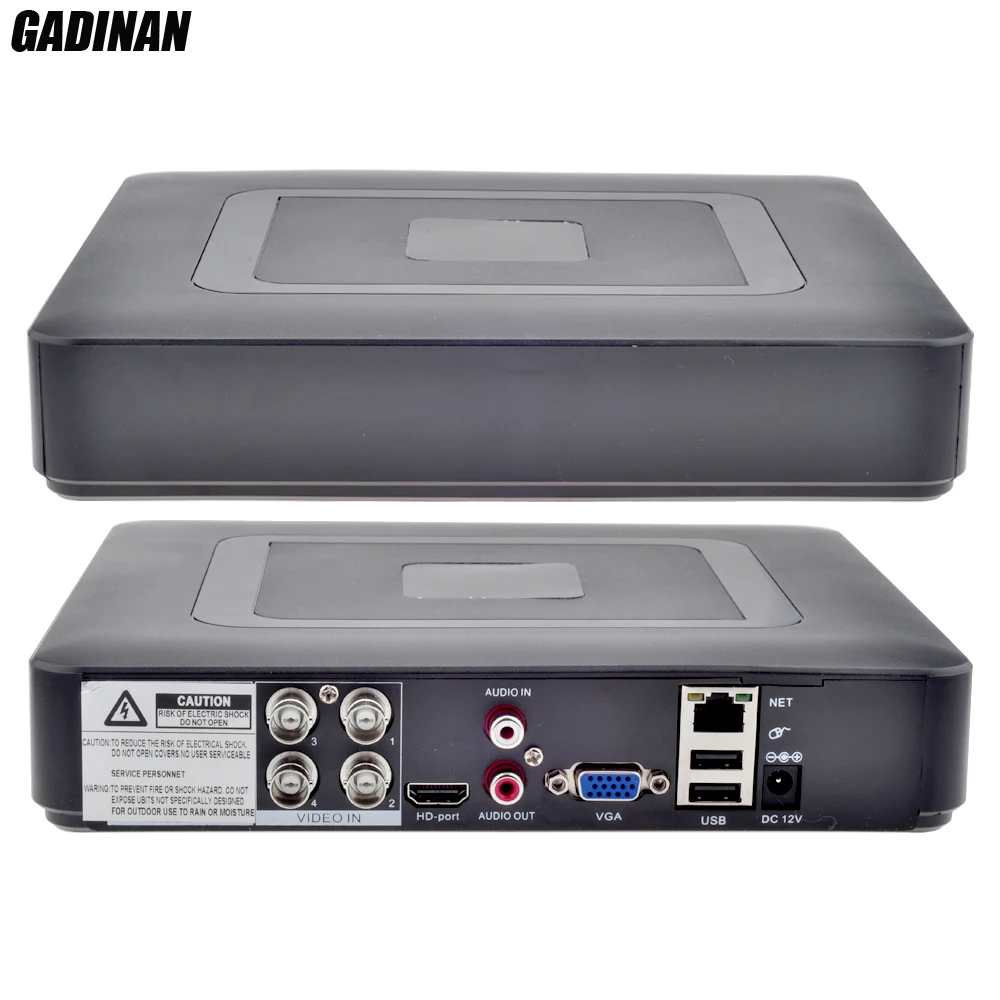 GADINAN мини Гибридный 4CH AHDNH 1080N DVR 5 в 1 AHDM TVI CVI CVBS 960H CCTV DVR HDMI DVR NVR Поддержка 1080P IP камера