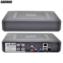 GADINAN мини Гибридный 4CH AHDNH 1080N DVR 5 в 1 AHDM TVI CVI CVBS 960H CCTV DVR HDMI DVR NVR Поддержка 1080P IP камера