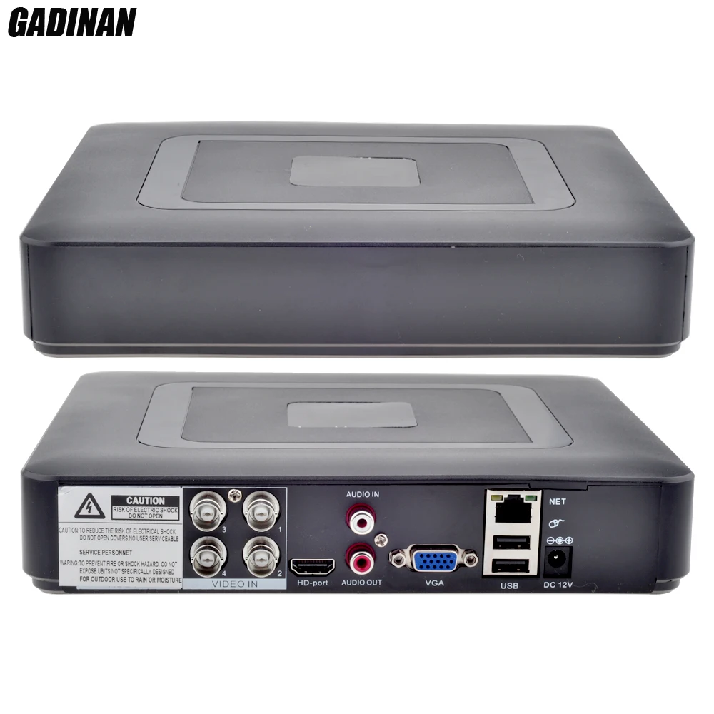 GADINAN мини Гибридный 4CH AHDNH 1080N DVR 5 в 1 AHDM TVI CVI CVBS 960 H безопасности видеонаблюдения DVR HDMI DVR NVR Поддержка 1080 P IP камера