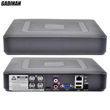 GADINAN Мини Гибрид 4CH AHDNH 1080N DVR 5 В 1 AHDM TVI CVI CVBS 960 H Безопасности CCTV DVR HDMI DVR NVR Поддержка 1080 P IP камера