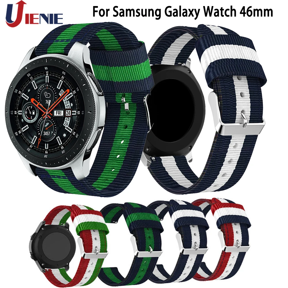 Watchband Wrist Band Nylon Straps for Samsung Galaxy Watch 46MM Gear S3 Smart Wristband 22mm Replacement Bracelet Strap | Электроника