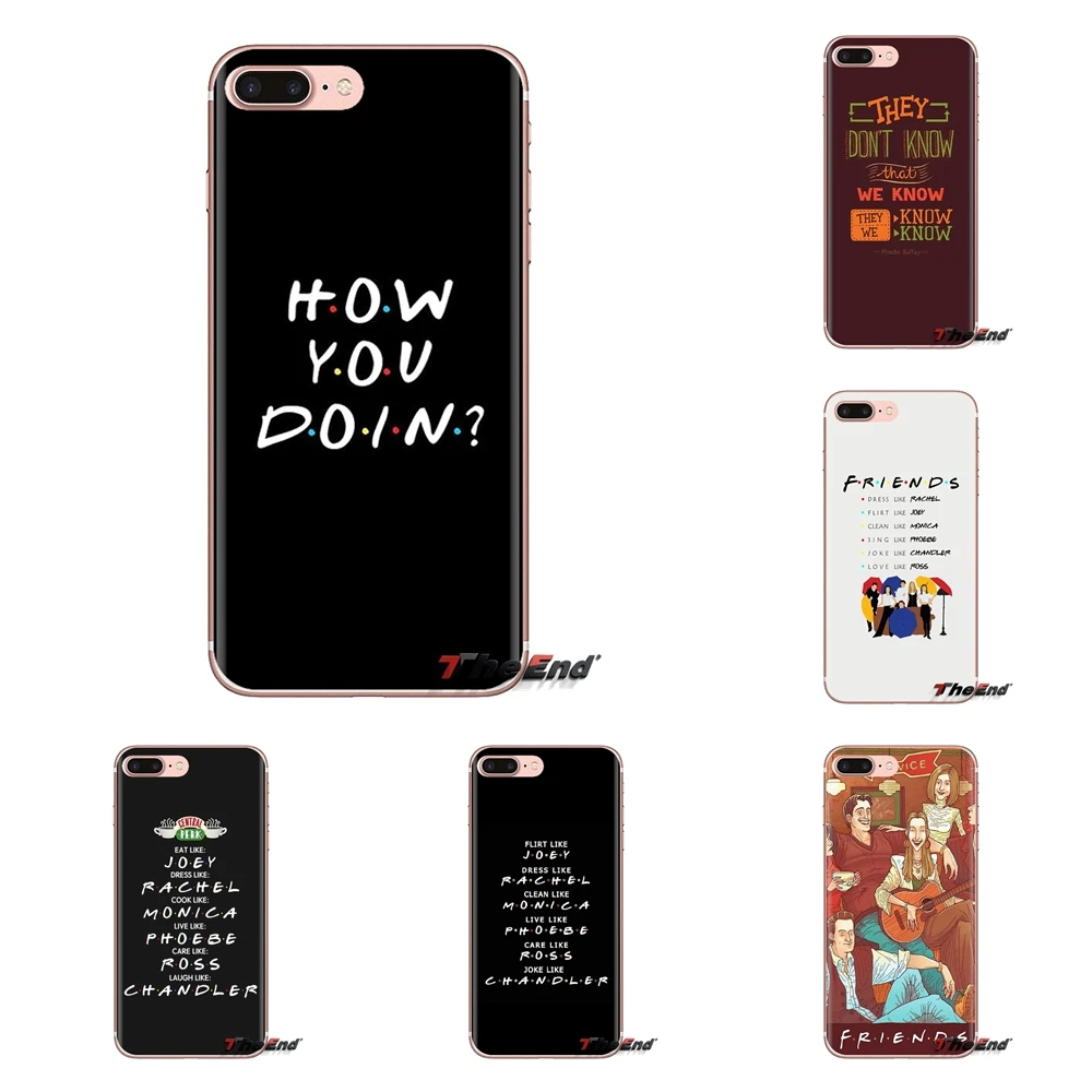 

For Huawei Mate Honor 4C 5C 5X 6X 7 7A 7C 8 9 10 8C 8X 20 Lite Pro Transparent TPU Cases Central Perk Coffee friends tv you doin