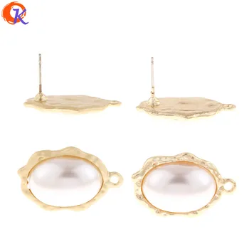 

Cordial Design 50Pcs 17*25MM Jewelry Accessories/Earring Stud/Imitation Pearl/Oval Shape/Hand Made/DIY Making/Earring Findings