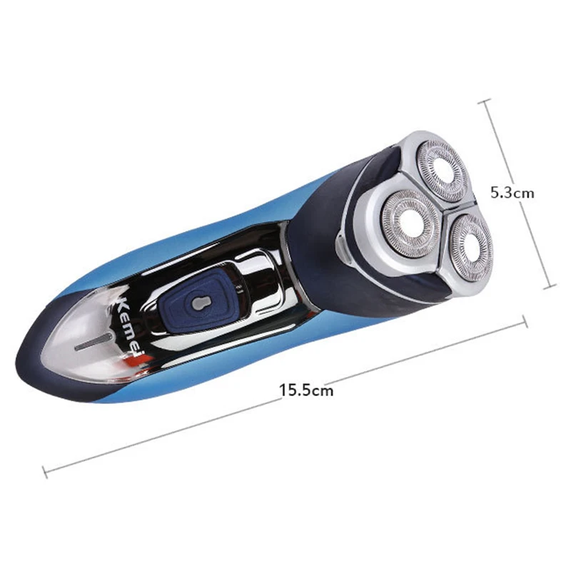 Kemei 7390 Электробритва Моющаяся Бритва для мужчин лезвие перезаряжаемая бритва для бритья мужские средства ухода за бородой 3D плавающие волосы Trimme