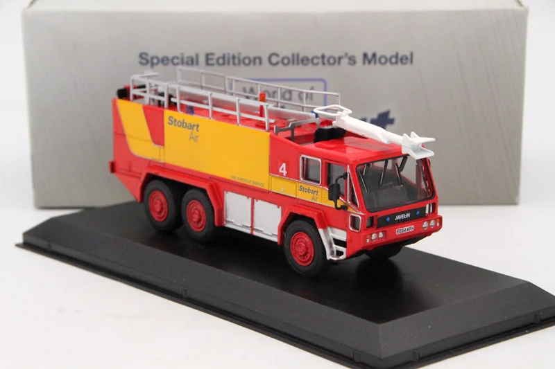 Atlas 1: 76 строительная техника Eddie Stobart Air Javelin Fire Tender Diecast игрушки модели коллекция автомобилей