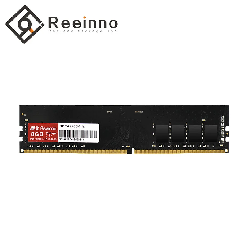 Reeinno оперативная память 4 ГБ/8 ГБ DDR4 2400 МГц 1,2 в PC4-19200 17-17-17-39 CL = 17 Тип интерфейса 288pin одиночный модуль оперативной памяти 4 Гб памяти DIMM рабочего стола