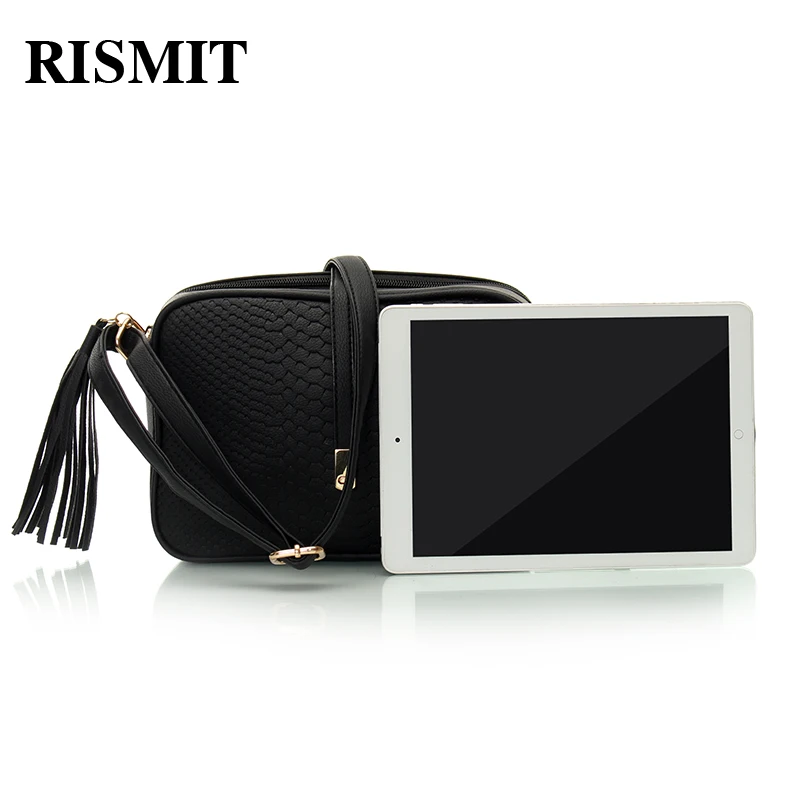 Goede RISMIT 2018 merk casual schoudertassen vrouwen kleine messenger bags dames retro ontwerp handtas met kwastje vrouwelijke crossbody tas
