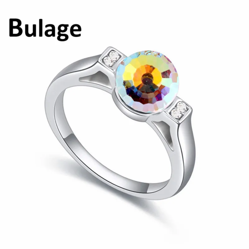

Bulage High quality 100% Original Crystals From Swarovski Rings Fashion Jewelry Wedding Rings For Women wholesale