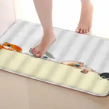 Cat Стиль Ванная комната Коврики, забавные Нескользящие Для ванной Коврики, Занавески для душа Интимные аксессуары, Коврики Чинг вашей душе Шторы