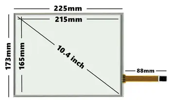 

New 10.4" 4 Wire Resistive Touch Screen Panel 225mm*173mm Touchscreen Digitizer With USB Controller Kit Driven Plate Suite