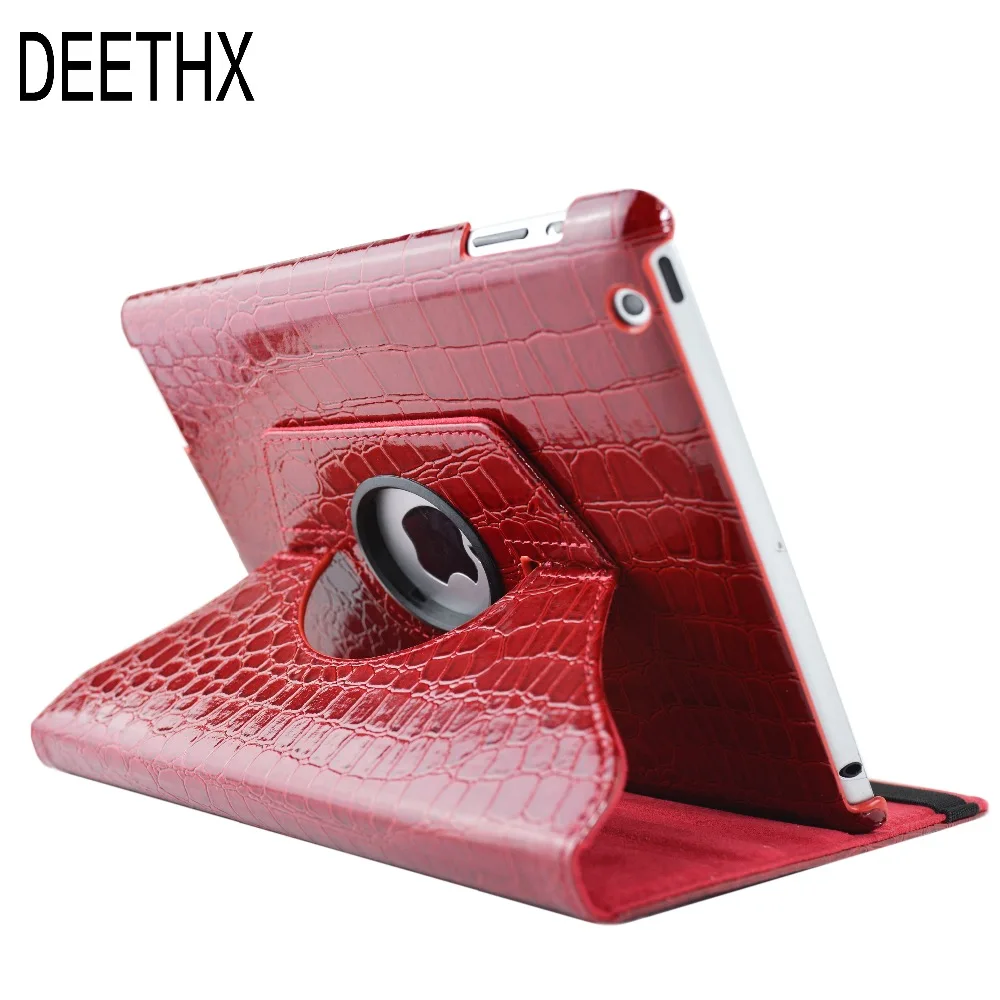 

Tablet Case For iPad 2/3/4,360 Rotation Crocodile Leather Protective Sleeve Rotary Cover case for Apple ipad 2 3 4 model sale