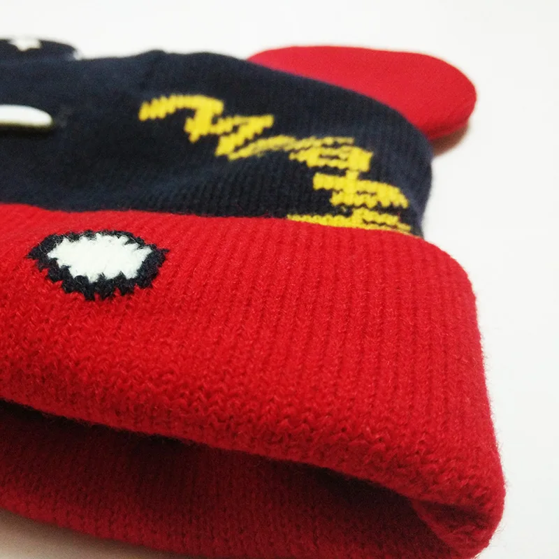 Новая модная зимняя детская вязаная крючком шапка зимние вязаные теплые шапки