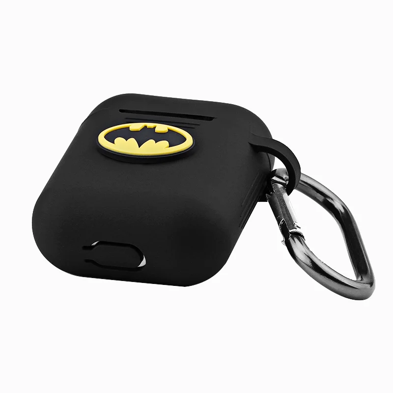Soft Silicone Case For Apple Airpods 1 2 / i9S/i10/i10s/i10 max/i11/i12/i13 Tws Shockproof Cover Batman AirPods Earphone Cases