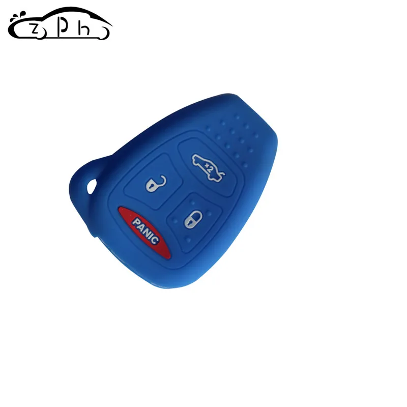 Силиконовый чехол для автомобильных ключей Jeep Wrangler Compass Liberty CHRYSLER 300C PT Cruiser Sebring Dodge