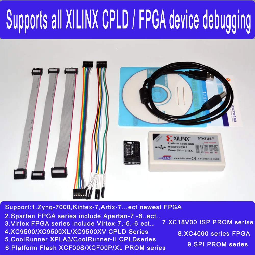Xilinx Платформа USB скачать кабель для Virtex FPGA/CPLD JTAG SPI in circuit Debugger программатор