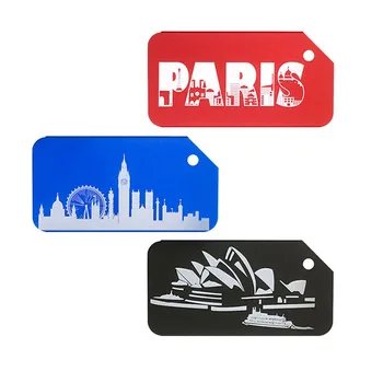 

Laser Engrave Travel Aluminium Alloy Luggage Tag Name Tag Wholesale Company Promotional Gifts Suitcase Bag Tags