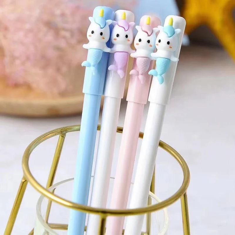 

Unicorn Style Mermaid Character 0.5mm Gel Pen Signature Pen School Office Supply Promotional Gift