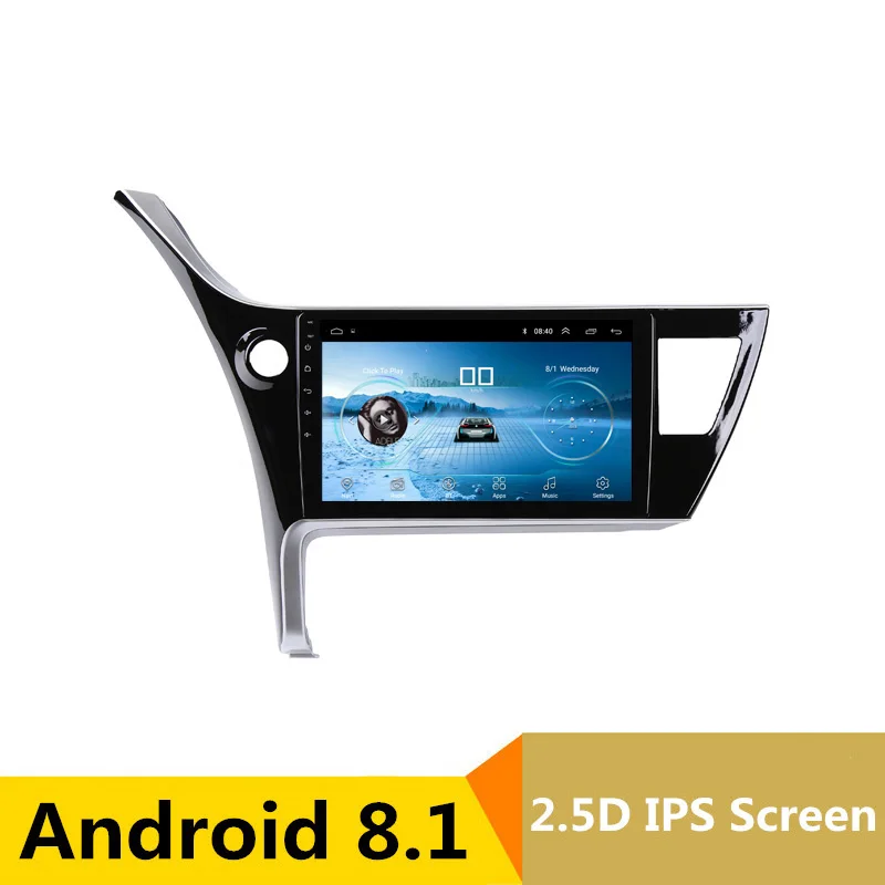 

9" 2.5D IPS Android 8.1 Car DVD Multimedia Player GPS For Toyota Corolla 2017 2018 audio car radio stereo navigation