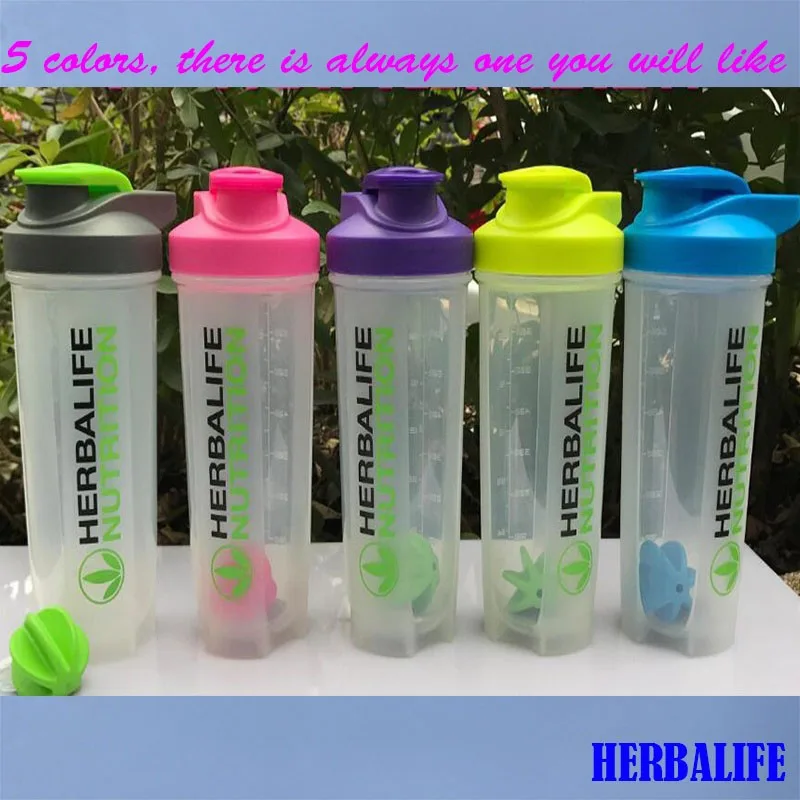 New Herbalife Smoothie Cup Leakproof Shaker Bottles with Scale 700ml