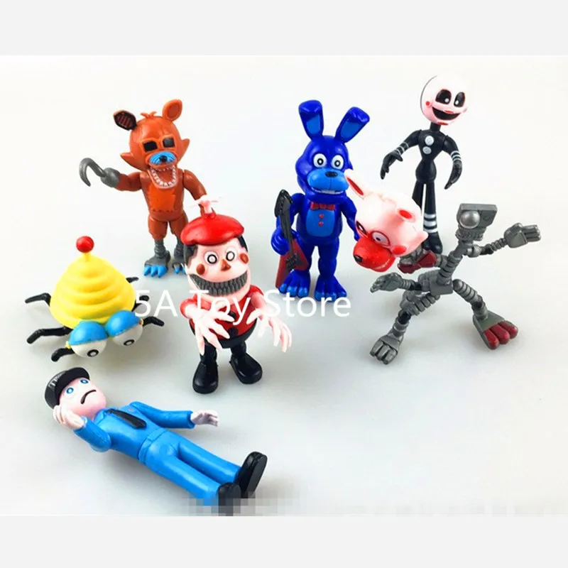 12 шт./лот Five Nights At Freddy's FNAF Bonnie Foxy Freddy Fazbear Night Toys фигурку 10 см|Игровые фигурки и