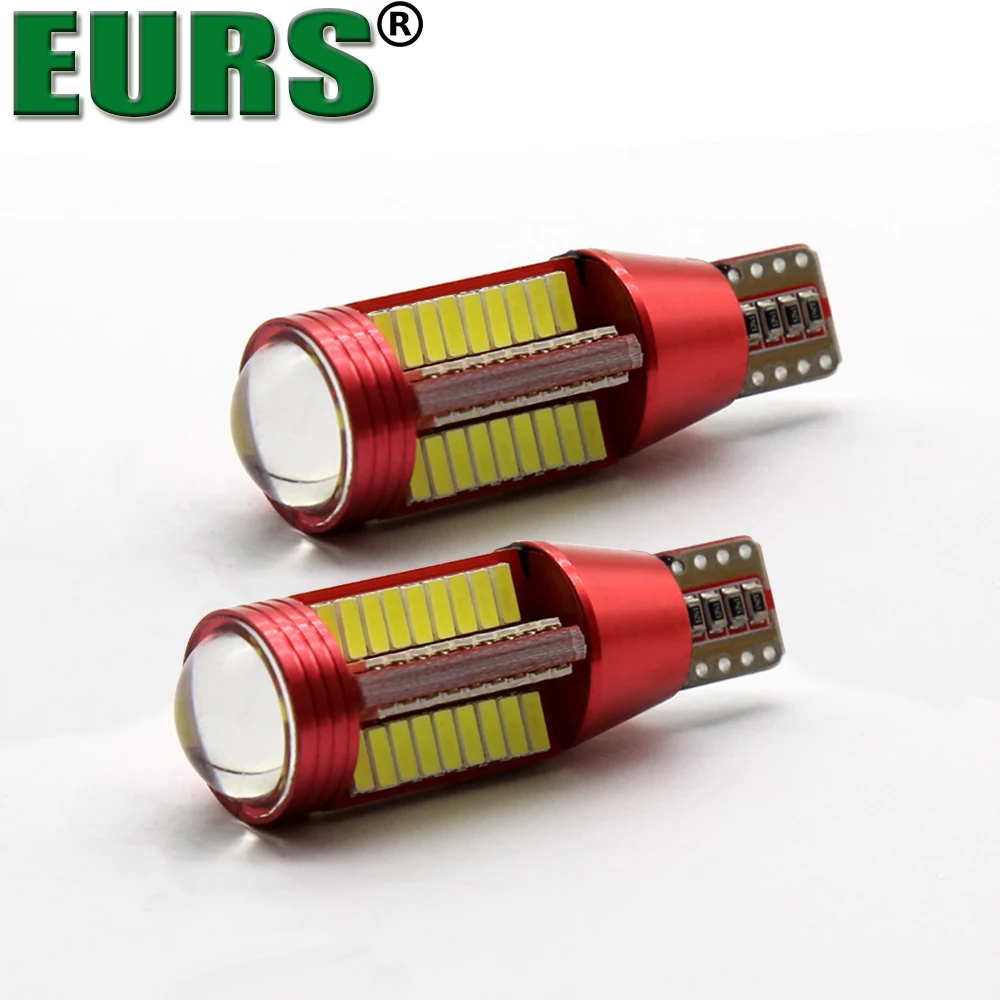 

EURS 10pcs High Power T10 501 194 W10W 4014 LED 78SMD Car Canbus Error Free Wedge Dome License Plate Light Lamp White red yellow