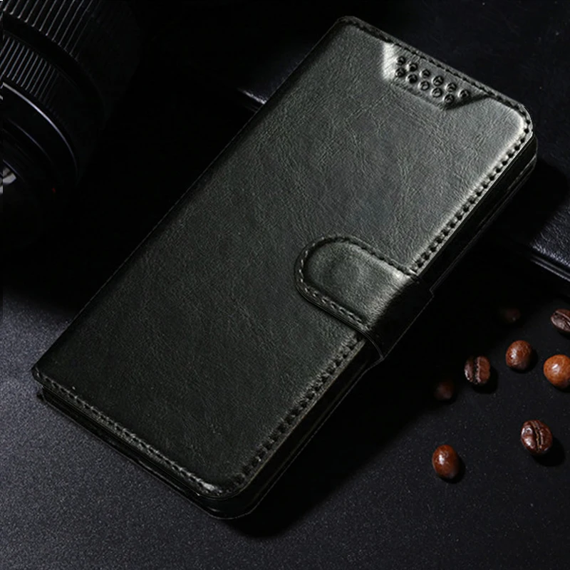 Coque Phone Case for Samsung S5670 Galaxy Fit Wave M 3 S7250 S8600 S Plus I9001 I9000 Leather Wallet Cover - Цвет: Black