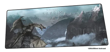 

skyrim mousepad 1200x500mm Personality gaming mouse pad gamer mat Customized game computer desk padmouse keyboard play mats