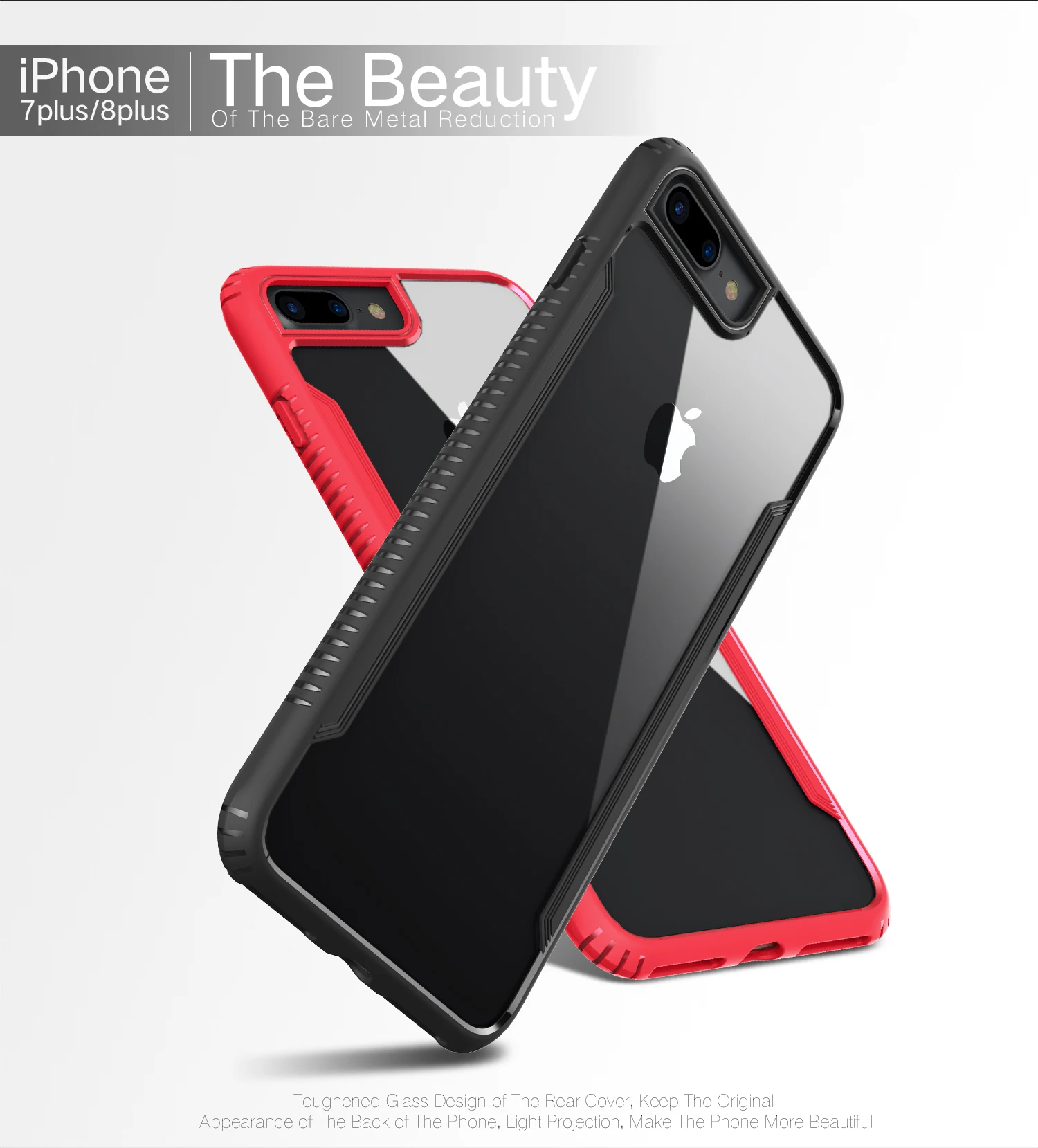 For Apple iphone 8plus Tempered case 9H hardness Anti Explosion Glass